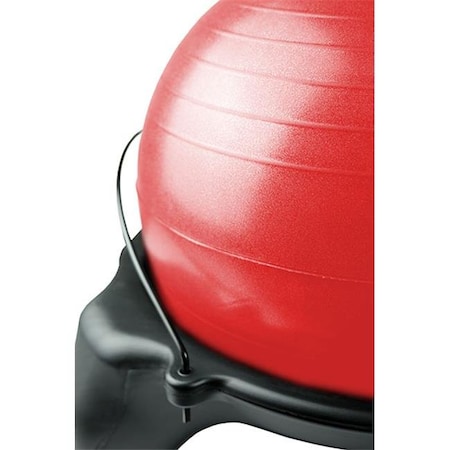 Fabrication Enterprises Fabrication Enterprises 30-1796R Cando Plastic Exercise Ball Stool & Trainer With Locking Casters Ball; Red 30-1796R